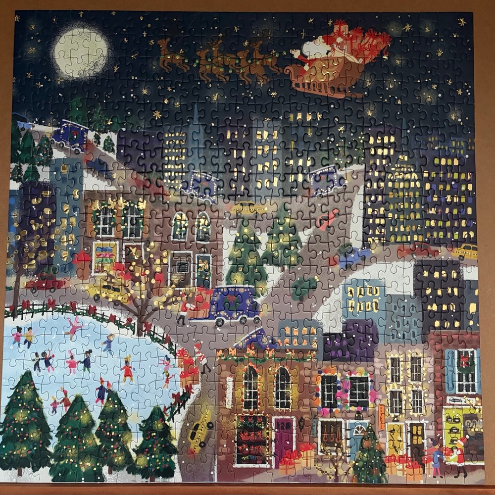 Galison Presentville Foil 500-Piece Puzzle - Multicolor - Picture 5 of 5